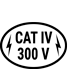 CAT-IV 300V CAT-IV 300V